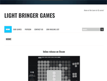 Tablet Screenshot of lightbringergames.com